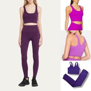 SPIRITUAL GANGSTER SET Lurex Love Sculpt Seamless Leggings + tank top
